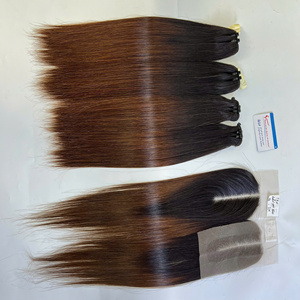 ลดราคาสุดคุ้ม! ผมตรงสีดำแบบ Black Bone Straight Weft  แบบ Double Drawn ไม่หลุดร่วง ไม่พันกัน - Product Image 3