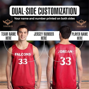 Maillot en maille de basket-ball personnalisé en gros Tailles pour adultes Nom du joueur personnalisé Nom de l'équipe Maillot Numéro Maillot réversible Débardeur - Product Image 4