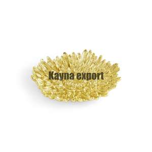 Cuenco de diseño de roca dura con textura de metal plateado Fabricación de cuenco de metal artesanal - Product Image 3