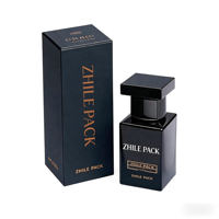 Boîte à parfum en carton rainuré avec logo personnalisé, estampage à chaud en feuille d'or, impression UV, emballage de luxe écologique et recyclable pour flacon