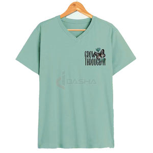 Camiseta Unisex Premium Vintage con estampado de gran tamaño Boxy Heavyweight para hombre, ropa de calle de algodón con gráfico de logotipo personalizado, tela de Jersey - Product Image 2