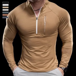New <b>Men's</b> Sports <b>Gym</b> Fitness <b>Tops</b> Running Training Clothes Round Neck Quick-drying Breathable <b>Long</b>-<b>sleeved</b> T-shirt Autumn - Product Image 5