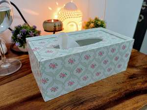 Boîte à mouchoirs en bois émaillé en gros couvercle de boîte à mouchoirs en bois naturel écologique de l'Inde par artisanat de qualité - Product Image 6