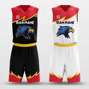 Low MOQ Wholesale Reasonable Price Custom Sublimation 100% Polyester Mesh Jersey Short Basketball Uniforms