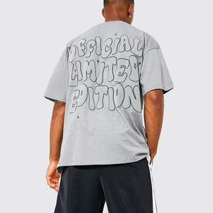 Nouveau design 2025 – T-shirts personnalisés pour hommes en polyester/coton, imprimés en relief, écologiques, séchage rapide, grandes tailles, vente en gros - Product Image 3