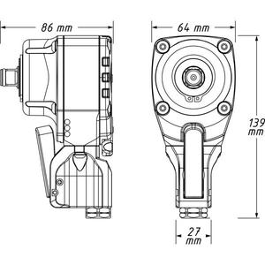 Llave Neumática de Impacto Hazet Twin Turbo de 550 Nm - Product Image 2