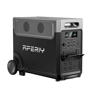 Générateur solaire portable AFERIY, station d'alimentation 5000W, onde sinusoïdale pure, batterie LiFePO4 avec roues, ports Type C pour utilisation en extérieur, US - Product Image 1