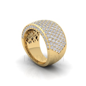 Bagues pour hommes en argent sterling 925 au design unique, serties de diamants VVS, style pavé glacé, bijoux tendance pour fêtes et mariages, style hip-hop - Product Image 4