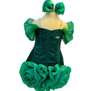 Nouvelle Robe de Soirée Longue Décontractée Superposée à Col Halter pour Filles, en Velours et Tulle, Épaules Dénudées, 1-10 Ans, Modèle 2025, ODM/OEM - Product Image 1