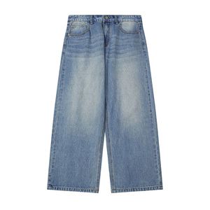 กางเกงยีนส์เอวตรงไซส์ใหญ่พิเศษของผู้ชายแนวสตรีทเสื้อผ้านุ่มสบายกันรอยยับทนทานทันสมัย - Product Image 1