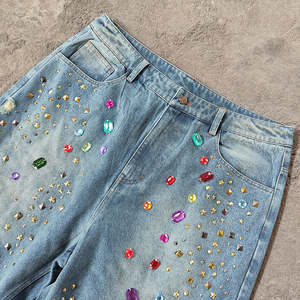 Pantalons de survêtement délavés à l'acide en gros, pantalons de survêtement pour hommes de haute qualité avec poches, logo personnalisé, pantalons de survêtement pour hommes - Product Image 2