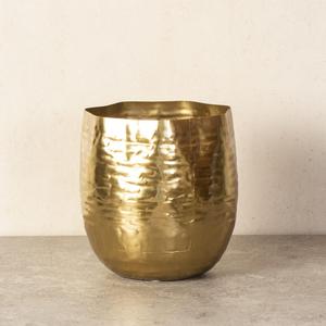Macetero de oro metálico de lujo para sala de estar, hogar, restaurante, uso al mejor precio de la India - Product Image 4
