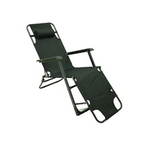 Chaise-lit pliante d'extérieur réglable et portable en acier, personnalisable, pour camping, terrasse et plage, OEM, économique