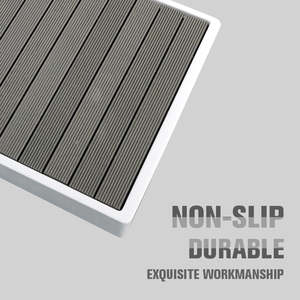 Tapis de bain en bois minimaliste de luxe AMBOHR, antidérapant, facile à nettoyer, design rayé, fabriqué à la machine, imperméable pour bassin d'eau froide - Product Image 4
