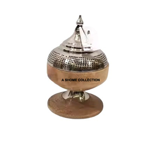 Incrustation en bois brûleur d'encens Ramadan cadeau Bakhoor brûleur bois carré plateau forme arabe brûleur d'encens Mabkhara - Product Image 6