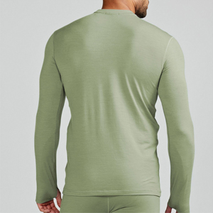 Vêtements de plein air chemise à manches longues pour hommes Durable séchage rapide haute qualité meilleur coton Polyester matériel hommes à manches longues t-shirt - Product Image 2