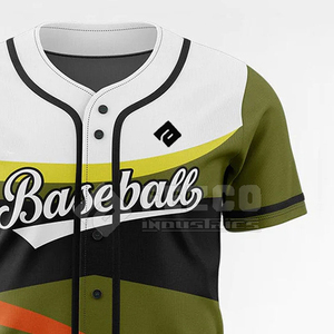 Maillot de baseball pour hommes grande taille 2025 Meilleure vente Respirant Séchage rapide Personnalisable 100% polyester Vêtements de sport - Product Image 6