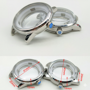 Piezas de Reloj: Caja de Acero Inoxidable 316L de 40 mm, Compatible con Esferas de 35 mm, Adaptada para NH35, Caja de Reloj en Oro Rosa, Cubierta para NH34 NH38 - Product Image 1