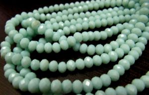 Lumière Amazonite Hydro quartz Rondelle Micro Facettes 6mm Perles Strand 17 pouces de long environ - Product Image 4