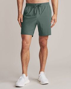 Shorts de sport d'entraînement haut de gamme couleur unie léger impression de logo personnalisé en gros respirant unisexe Shorts pour hommes - Product Image 2