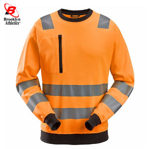 Personalizado bordado Hi Viz cuello redondo sudadera seguridad reflectante personalizado - Product Image 2