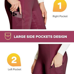 Pantalons d'équitation pour femmes, pantalon de montée flexible à compression, vêtements de sport équestres, jodhpurs et culottes de montée personnalisés - Product Image 5