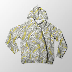 เสื้อสเวตเตอร์มีฮู้ดสำหรับผู้หญิงพิมพ์ลายดิจิตอลลายใบไม้ผลิ S-3XL ไซส์ใหญ่พิเศษ - Product Image 4