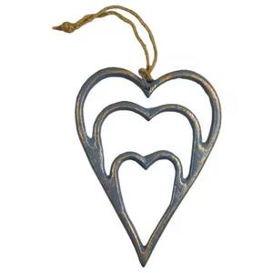 Adorno Navideño Moderno en Forma de Corazón de Metal para Decoración del Hogar - Ecológico y Duradero - Product Image 4