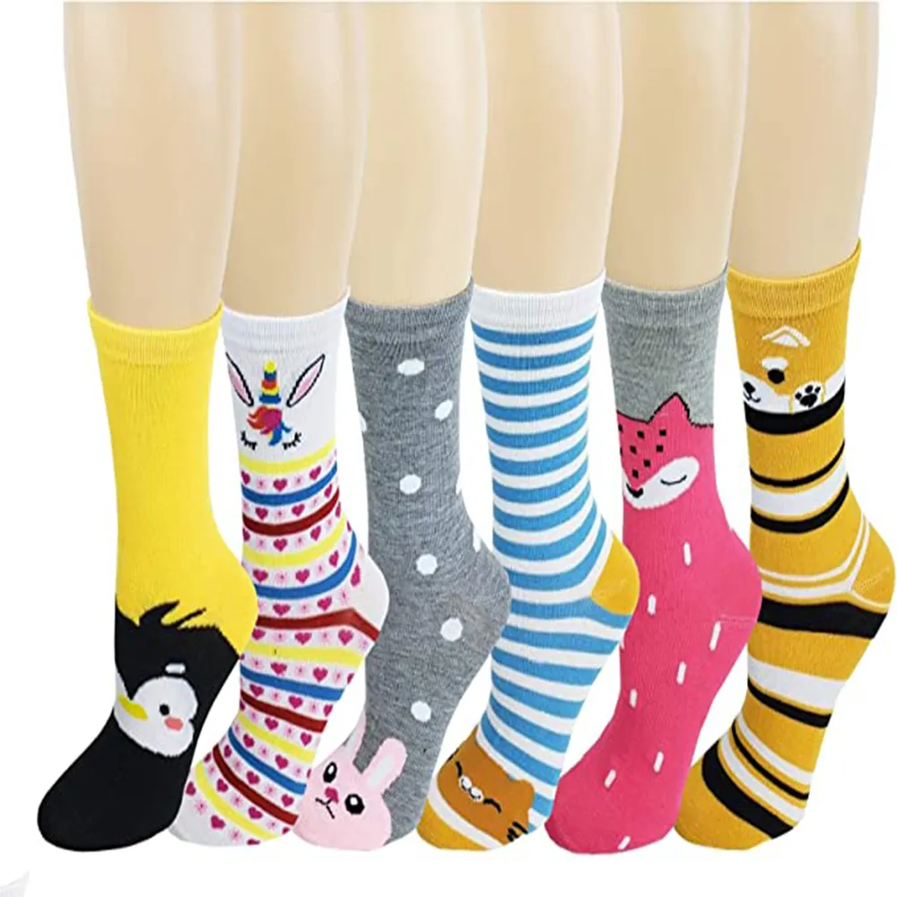 fashion happiness socks custom made funny colorful cotton bamboo fancy bright color ladies dress women socks