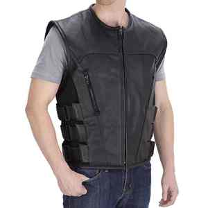 Gilet de moto classique pour homme en cuir véritable 2025, respirant, imperméable, écologique, vêtement d'extérieur d'hiver - Product Image 5