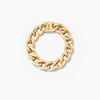 Anillo de Cadena Audaz y Moderno, Chapado en Oro de 18K y Rodio, Joyería Infantil con Forma Geométrica, Talla Única, Estilo Incrustado, Tendencia Eternity - Product Image 3