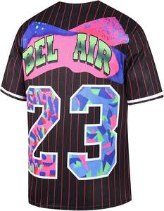 Maillot de baseball respirant pour homme, design uniforme, impression numérique, col rond adulte, uniforme de softball, logo personnalisé, 100% polyester - Product Image 5