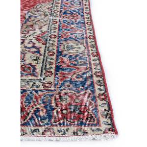 Alfombra Vintage de Jaipur US Pae-2061 Roja Naranja, Tejida a Mano con Lana, Rectangular Grande con Medallón, para Pasillo, Uso Doméstico - Product Image 4