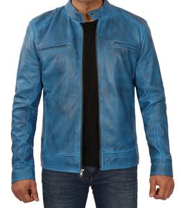 Veste en cuir pour homme de qualité supérieure, printemps-automne, en cuir véritable - Product Image 5