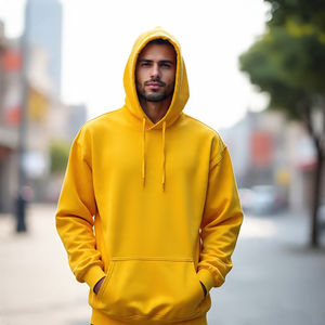 Sweat à capuche tendance 2025 en coton mélangé respirant, épais, personnalisable avec logo, haute qualité, meilleur prix - Product Image 4