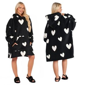 OEM Women's 100% Cotton Breathable Winter Lined Oversized Boxy Heavy Weight Hoodies with Puff Print and Letter Design - Product Image 1