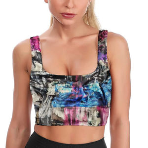 Sujetador Deportivo Ligero de estilo cómodo para mujer, diseño más nuevo con almohadillas extraíbles, Spandex/poliéster transpirable para uso en gimnasio de Yoga - Product Image 1