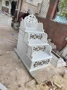 Makrana <span class=keywords><strong>mimbar</strong></span> หินอ่อนสำหรับมัสยิดทำด้วยมือของชาวอิสลามทำด้วยมือ