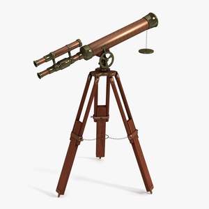 Telescopio Decorativo de Metal y Madera con Enfoque Ajustable para Exhibición y Decoración de Habitaciones de Estilo Antiguo - Product Image 5