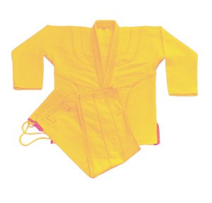 Kimono de Jiu Jitsu Karate Amarillo de Alta Calidad, Uniforme de Artes Marciales de Algodón Unisex Hecho a Medida - Product Image 1