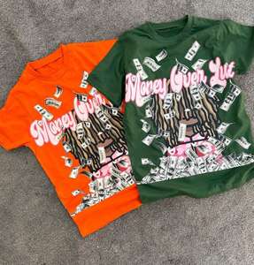 เสื้อยืดแขนสั้นทรงปกติคุณภาพสูงสำหรับผู้ชาย พร้อมโลโก้แบบกำหนดเอง พิมพ์ด้วยเทคโนโลยี DTG - Product Image 4