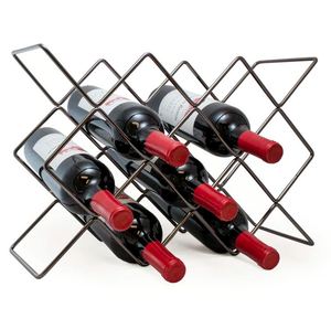 New fancy steel tabletop <b>wine</b> bottle rack holder for kitchen home decoration dining <b>table</b> champagne <b>wine</b> display rack holder bar - Product Image 2