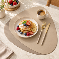 Meilleures ventes : Sous-verres et dessous de plat de luxe en plastique, écologiques, isolants thermiques et anti-brûlure, pour vaisselle et bols, style occidental, 1mm/2mm