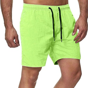 Vente en gros de short de baseball d'été en cours d'exécution sur mesure en coton polyester nouveau pantalon solide à taille élastique longueur genou - Product Image 5