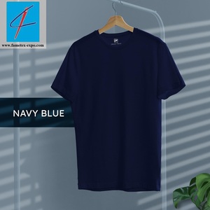 T-shirt décontracté d'été pour homme 100 % coton à manches courtes, confortable, multicolore, séchage rapide, jersey, conception de logo personnalisé, Bangladesh, vierge - Product Image 5