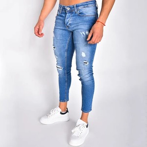 Pantalones Largos de Mezclilla para Hombre, Corte Ajustado, Cómodos, Elásticos, de Tela Suave, para Oficina - Product Image 6
