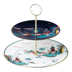 Latest Design Portable Customized <b>3</b> <b>Tier</b> <b>Cake</b> <b>Stand</b> Golden Finishing Standard Size For Christmas Parties Celebration Dinner Use - Product Image 5