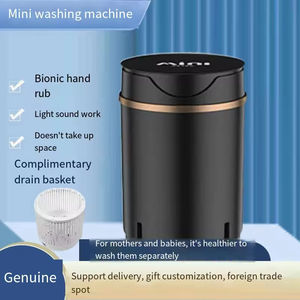 Lave-linge électrique portable pour vêtements de bébé, sous-vêtements, chaussettes - Bac en plastique tout-en-un, lave-linge/sécheuse haute efficacité, hôtel - Product Image 2