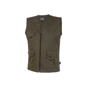Gilet Homme U-POWER en Coton Stretch Multi-Poches CHICA Gilet Vert Foncé - Product Image 1