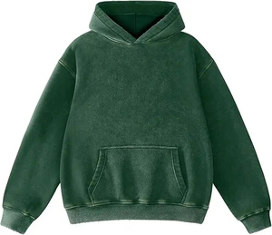 Premium Acid Wash Oversized Pullover Hoodie Men Women 100% Cotton Fleece <b>Y2K</b> Winter Solid <b>Vintage</b> Streetwear Heavyweight - Product Image 5